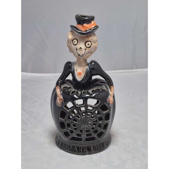 Yankee Candle - 2008 - "Aunt Hilda Spiderweb" - Boney Bunch - Halloween - NICE - Picture 1 of 9